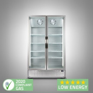 Husky F10PRO Double Door Display Freezer 