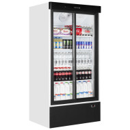 Tefcold FS1002S 800 Litre Double Glass Door Upright Merchandiser
