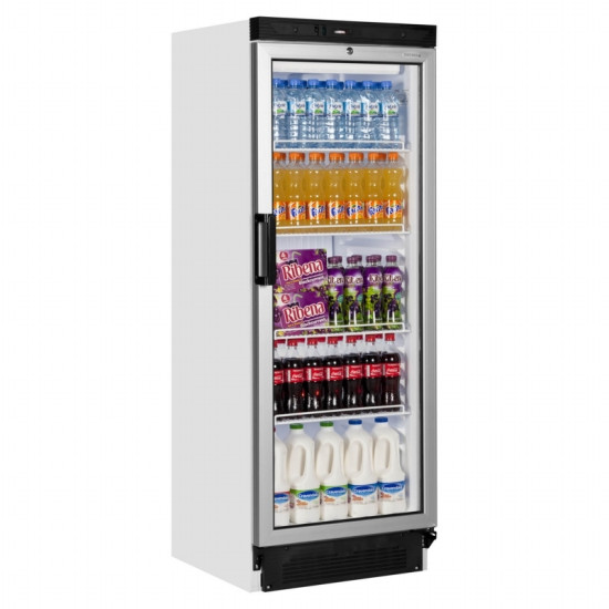 Tefcold FS1280 290 Litre Single Glass Door Upright Display Fridge