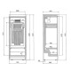 Tefcold FS1280 290 Litre Single Glass Door Upright Display Fridge