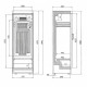 Tefcold FS1380 372 Litre Single Glass Door Upright Display Fridge