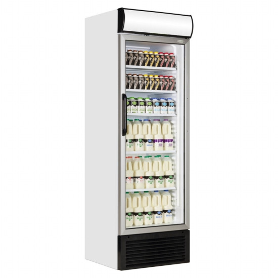 Tefcold FSC1450 372 Litre Single Glass Door Upright Display Fridge