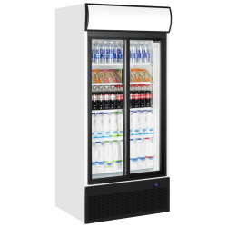 Tefcold FSC1200S 945 Litre Double Sliding Glass Door Upright Merchandiser