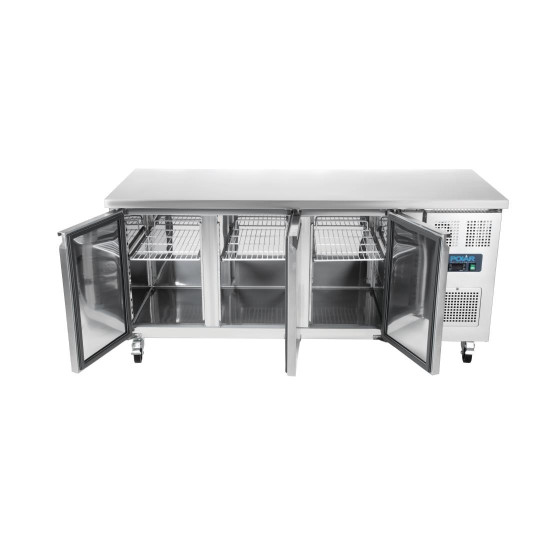 Polar G597 417ltr Triple Door Counter Fridge