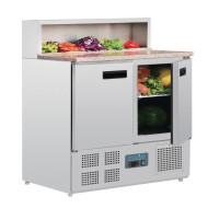 Polar G603 Two Door Pizza Prep Counter Fridge