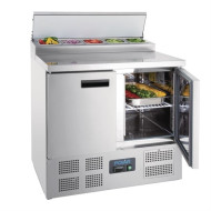 Polar G604 2 Door Counter Fridge with Prep Top