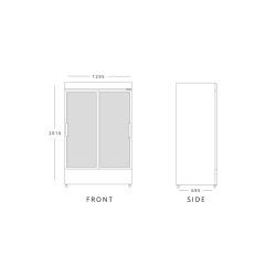 Blizzard GD900SL Double Sliding Door Display Chiller