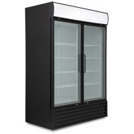 Blizzard GDF1200 Double Glass Door Frozen Food Merchandiser