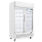 Polar GE580 White  Double Hinged Door Display Fridge