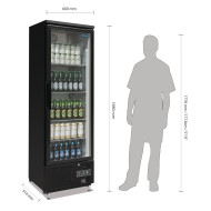 Polar GJ447 Upright Back Bar Cooler with Hinge Door 