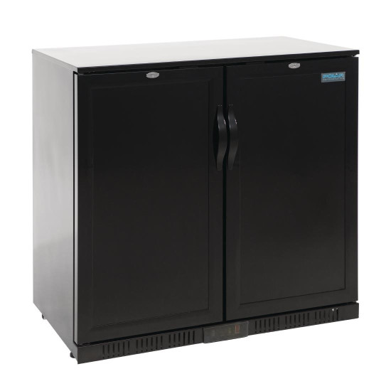 Polar GL016 Black Double Hinged Door Bottle Cooler