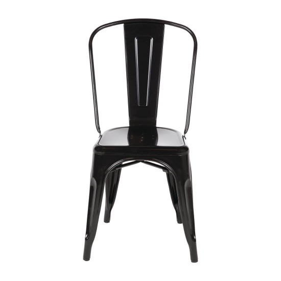 Bolero Bistro Steel Side Chair (Pack of 4)