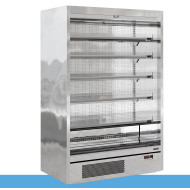 Tefcold Galaxy+ GP14SS 1.3m Open Front Stainless Steel Multideck Display Fridge