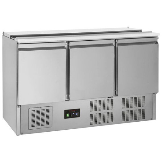 Tefcold GS365 3 Door 1.4m Gastronorm Saladette Counter
