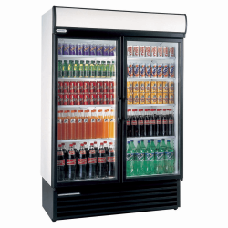 Staycold HD1360 1110 Litre Double Hinged Glass Door Display Fridge