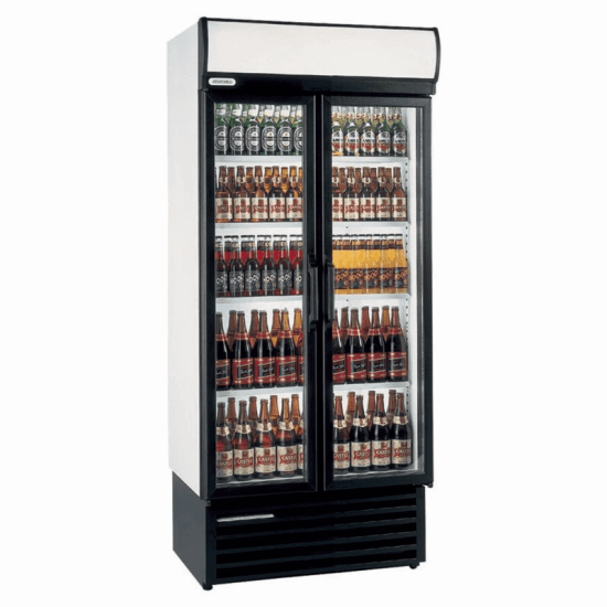 Staycold HD890 700 Litre Double Hinged Glass Door Display Fridge