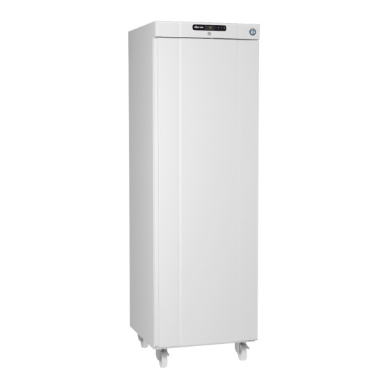 Gram Compact K420LC Single Door Upright Storage Fridge White Finish 
