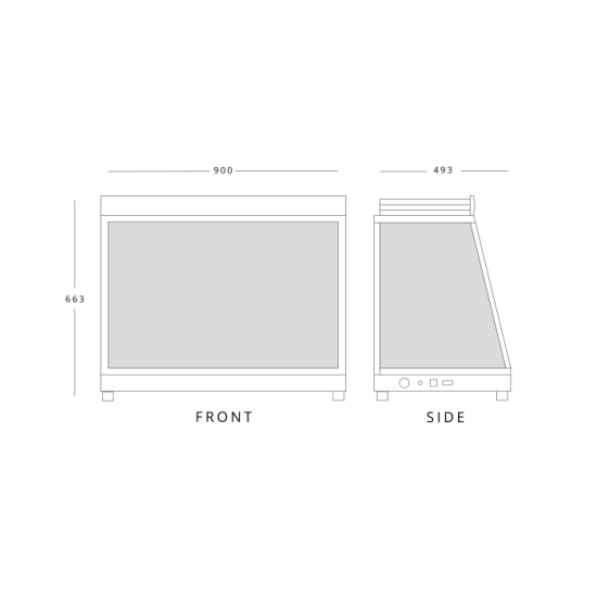 Blizzard HSS136 Counter Top Heated Merchandiser