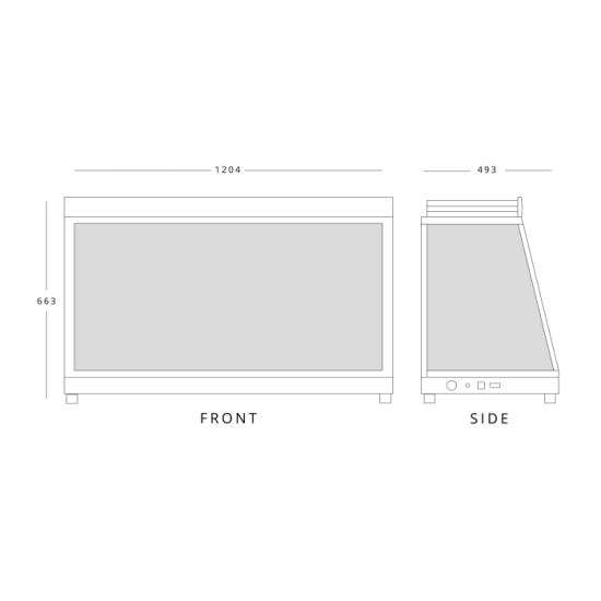Blizzard HSS186 Counter Top Heated Merchandiser