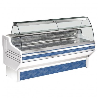 Zoin Jinny 1.5m Curved Glass Serve Over Counter