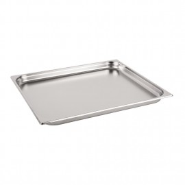 Vogue Stainless Steel 2/1 Double Full Size 65mm Deep Gastronorm Pan