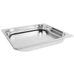 Vogue Stainless Steel 2/3 Two Third Size 40mm Deep Gastonorm Pan