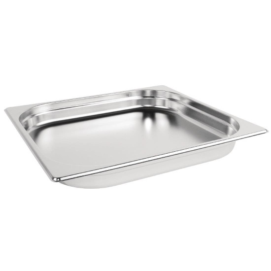 Vogue Stainless Steel 2/3 Two Third Size 40mm Deep Gastonorm Pan