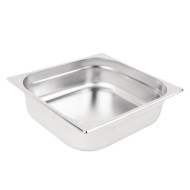 Vogue Stainless Steel 2/3 Two Third Size 100mm Deep Gastonorm Pan