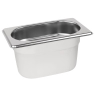 Vogue Stainless Steel 1/9 One Ninth Size 100mm Deep Gastronorm Pan
