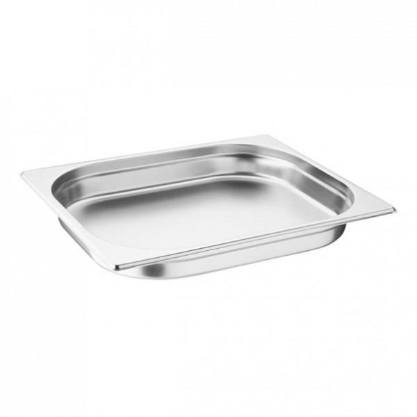 Vogue Stainless Steel 1/2 One Half Size 40mm Deep Gastonorm Pan