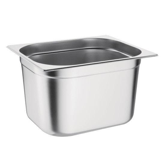 Vogue Stainless Steel 1/2 One Half Size 200mm Deep Gastonorm Pan