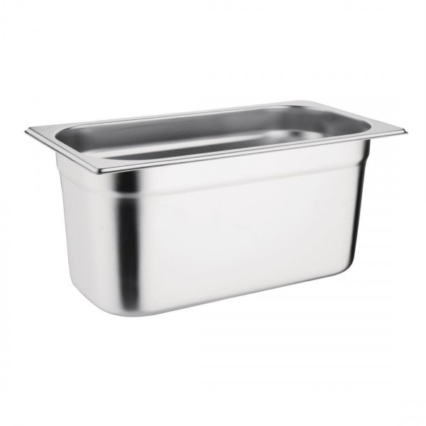 Vogue Stainless Steel 1/3 One Third Size 200mm Deep Gastronorm Pan