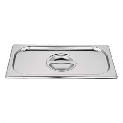 Vogue Stainless Steel 1/3 Gastronorm Pan Notched Lid