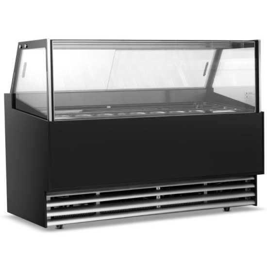 Blizzard LUXE9 9 Pan Ice Cream Display Freezer