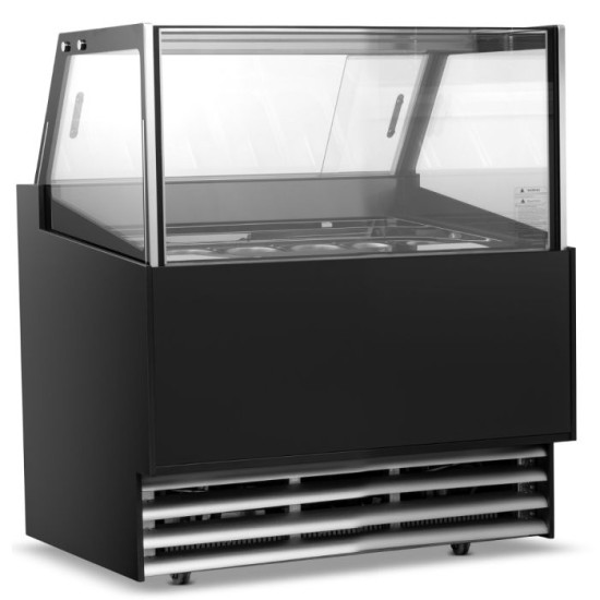 Blizzard LUXE6 6 Pan Ice Cream Display Freezer