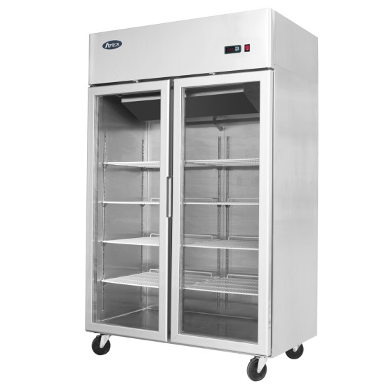 Atosa MCF8605 Double Glass Door Display Fridge