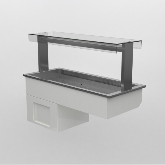 Counterline Manhattan MCIW3-GO 3 x 1/1 GN Chilled Island Display Well