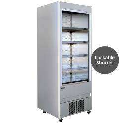 Tefcold MCX90M 0.9m Stainless Steel Multideck Fridge With Lockable Shutter