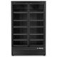 Blizzard BMF2 Black Double Hinged Glass Door Display Freezer 