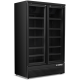 Blizzard BMF2 Black Double Hinged Glass Door Display Freezer 
