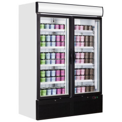 Tefcold NF5000G Double Glass Door Display Freezer