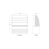 Frost Tech P75 100 1.0m Open Front Merchandiser