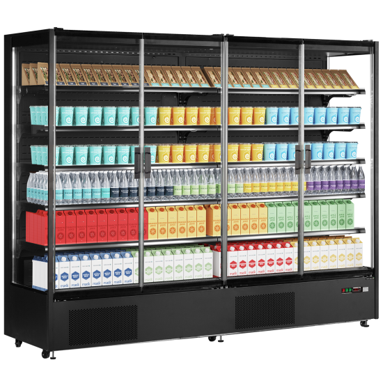Tefcold PC2500B 2.5m Multideck Display Fridge with Glass Doors