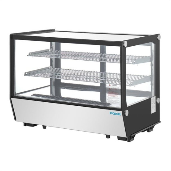 Polar PG004 0.9m Square Glass Counter Top Display Fridge