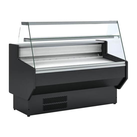 Polar PG011 1.5m Flat Glass Slimline Serve Over Counter Fridge