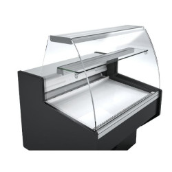 Polar PG013 1m Curved Glass Slimline Serve Over Counter