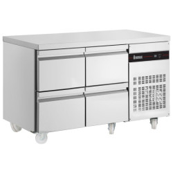 Inomak PN22 274ltr 4 Drawer Gastronorm Fridge Counter