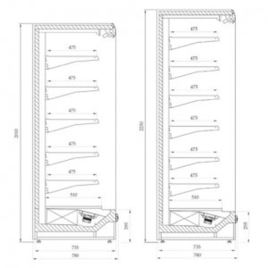 Alpine Prague 68 Super Slim Tall 1300 1.3m Remote Multideck