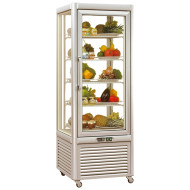 Tecfrigo PRISMA-400QS Single Door Cake Fridge in Silver