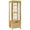 Tecfrigo PRISMA-400RG Single Door Cake Fridge in Gold with Rotating Shelves
